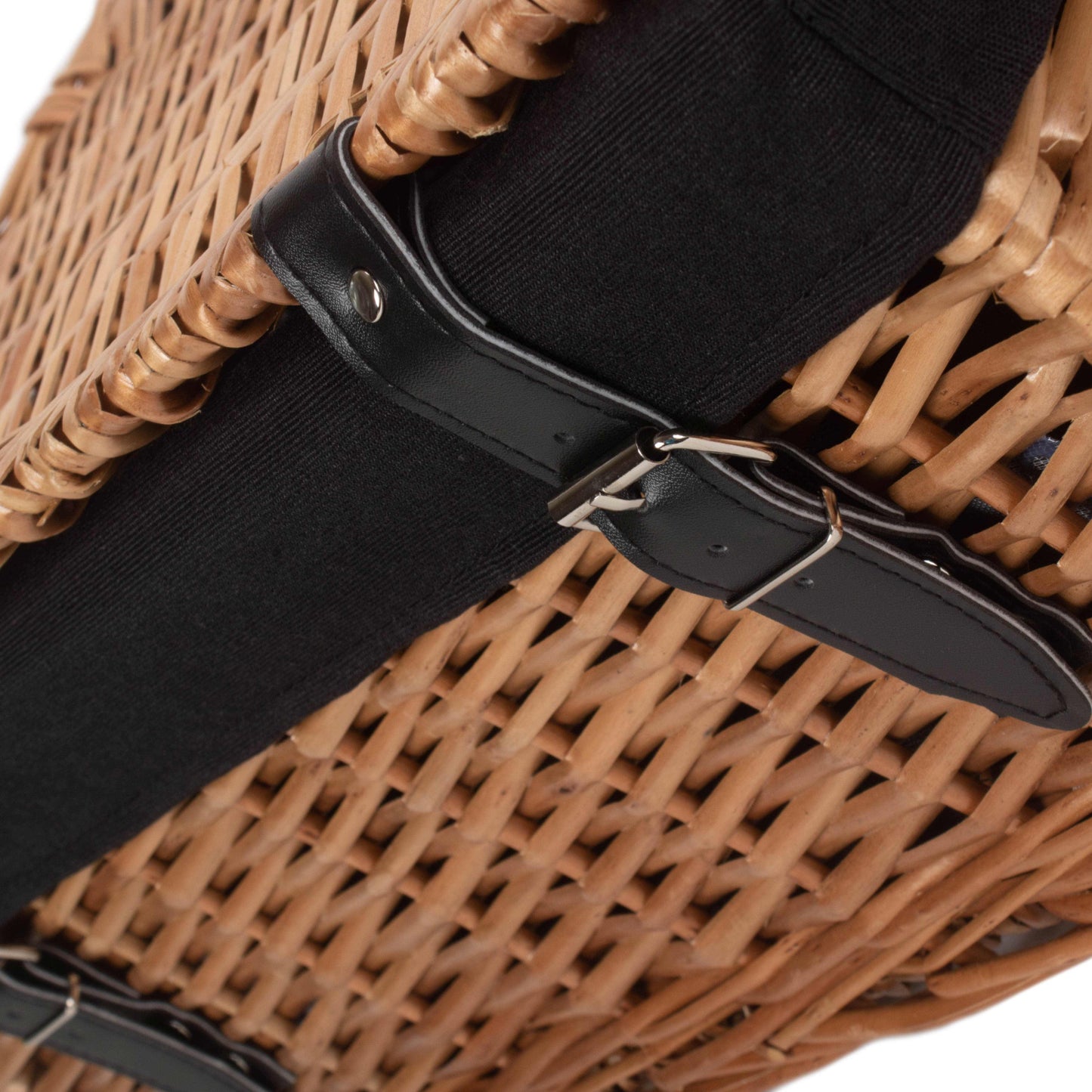 18 Inch Split Willow Hamper with Black Lining