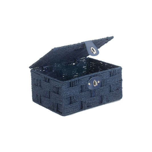 Small Paper Rope Hamper - Blue