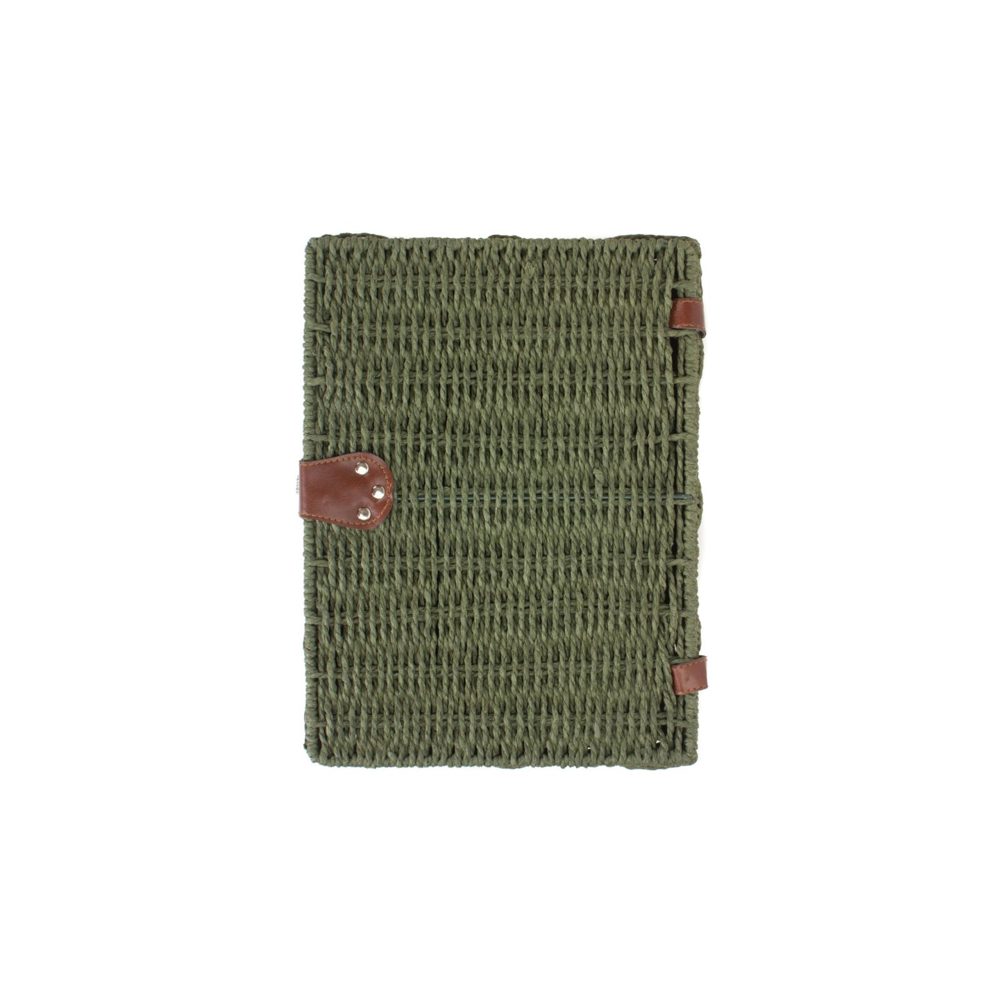 Medium Paper Rope Hamper - Forest Green