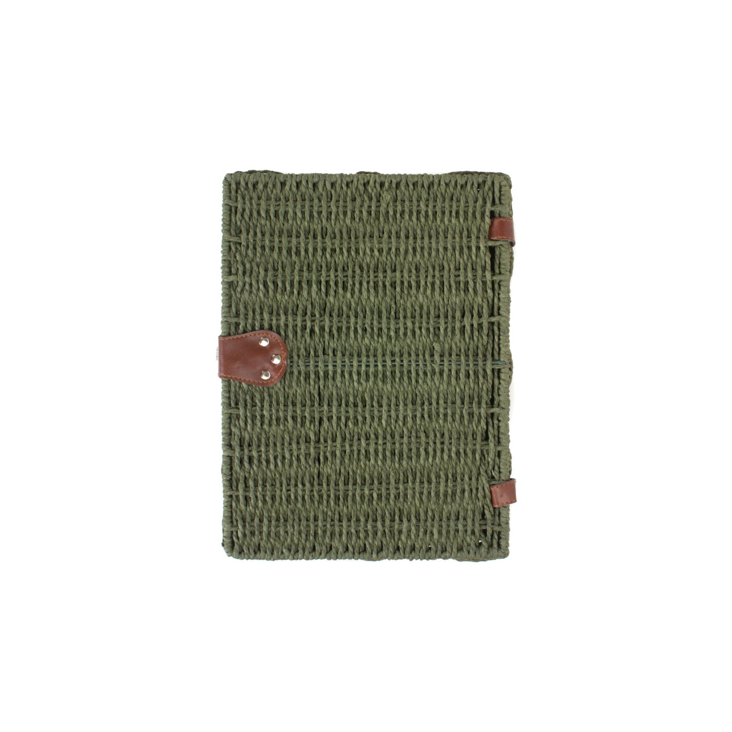 Medium Paper Rope Hamper - Forest Green