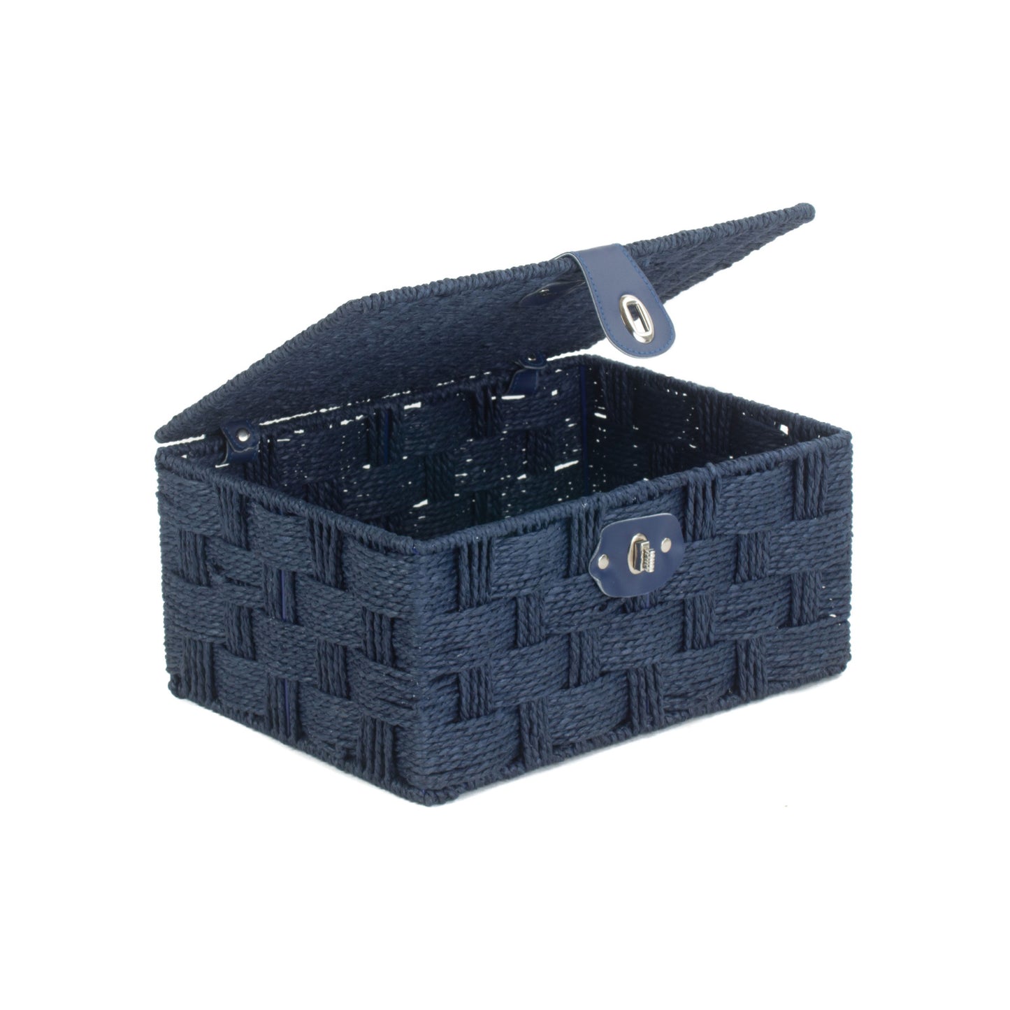 Medium Paper Rope Hamper - Blue