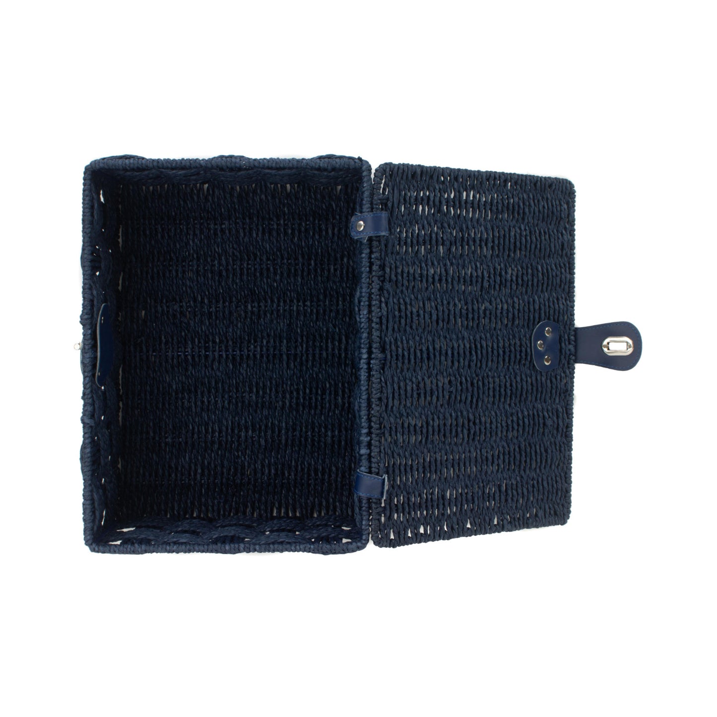 Medium Paper Rope Hamper - Blue