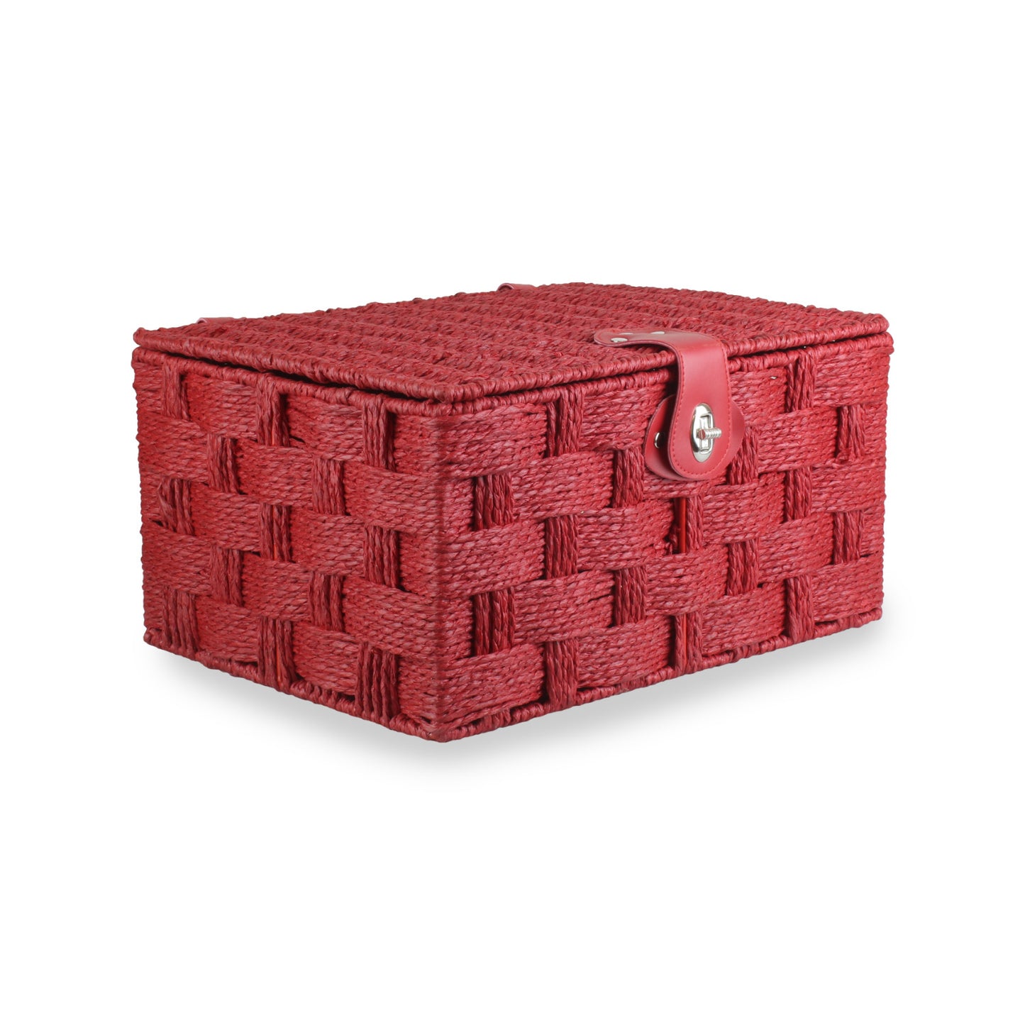 Medium Paper Rope Hamper - Red