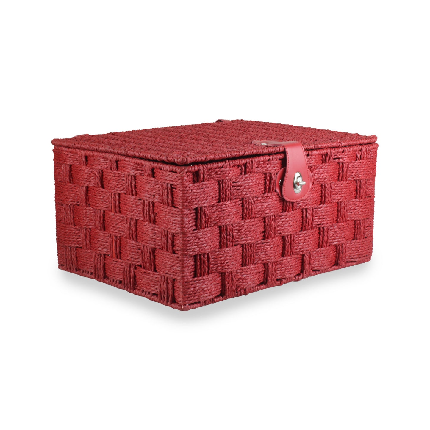 Large Paper Rope Hamper - Red
