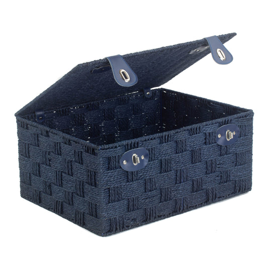 Extra Large Paper Rope Hamper - Blue