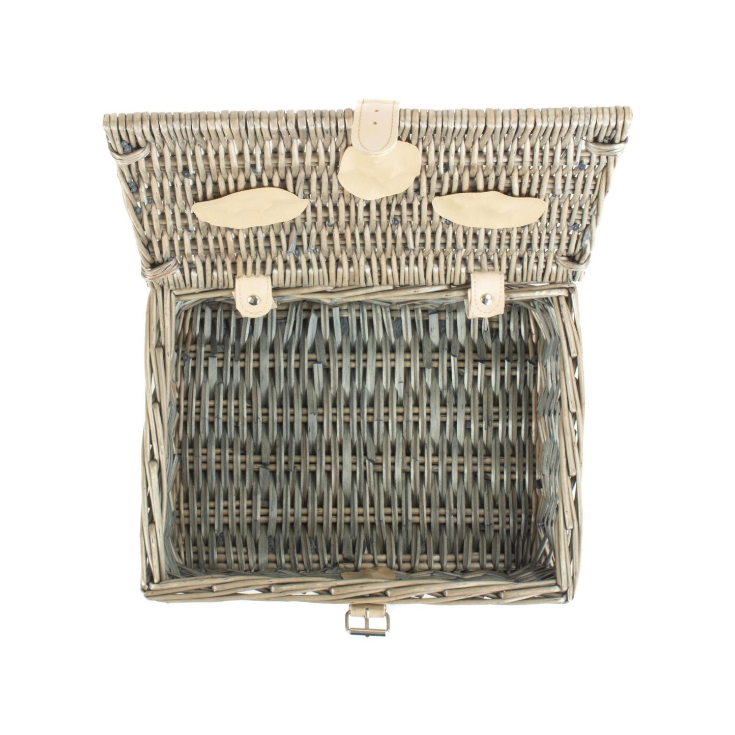 10 Inch Antique Wash Split Willow Hamper
