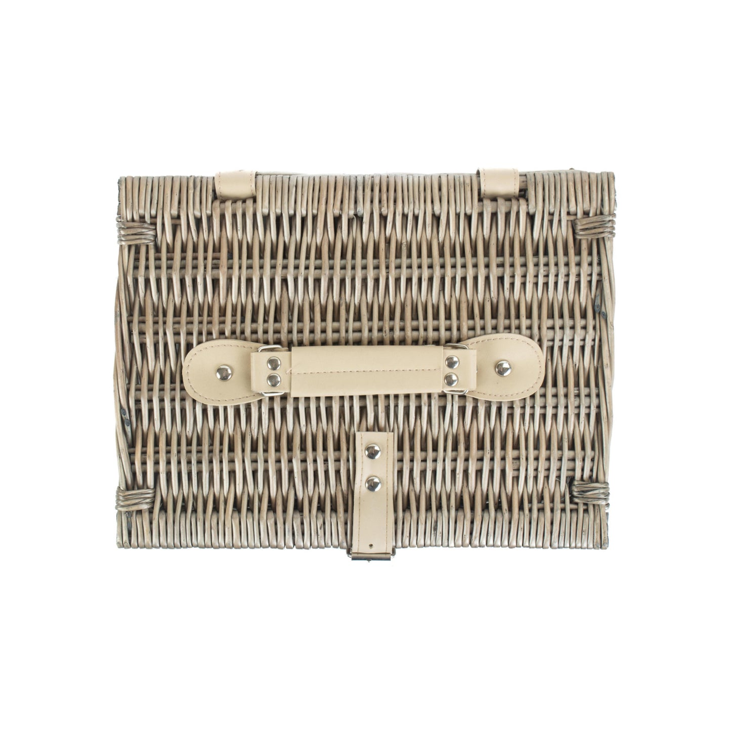 12 Inch Antique Wash Split Willow Hamper