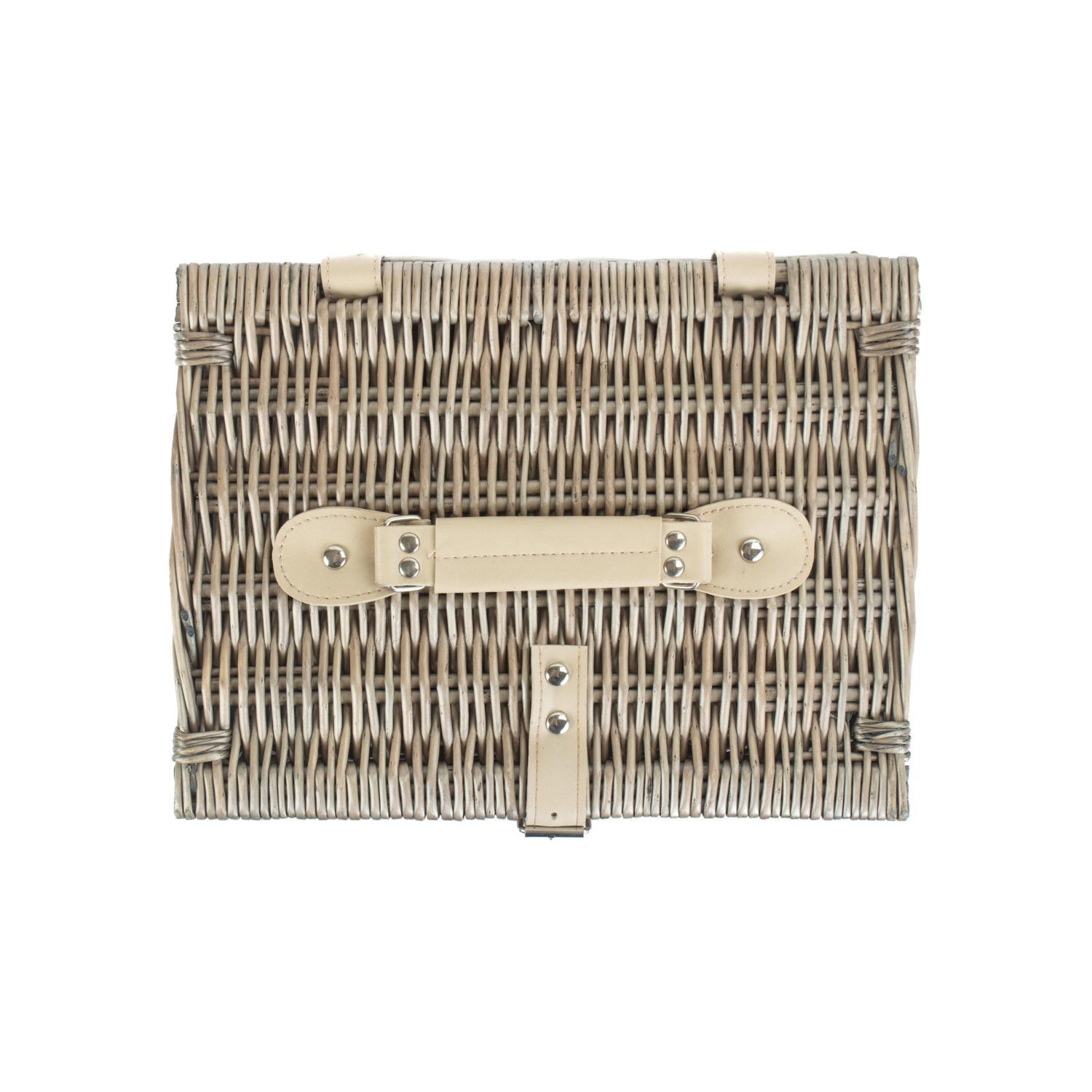 12 Inch Antique Wash Split Willow Hamper