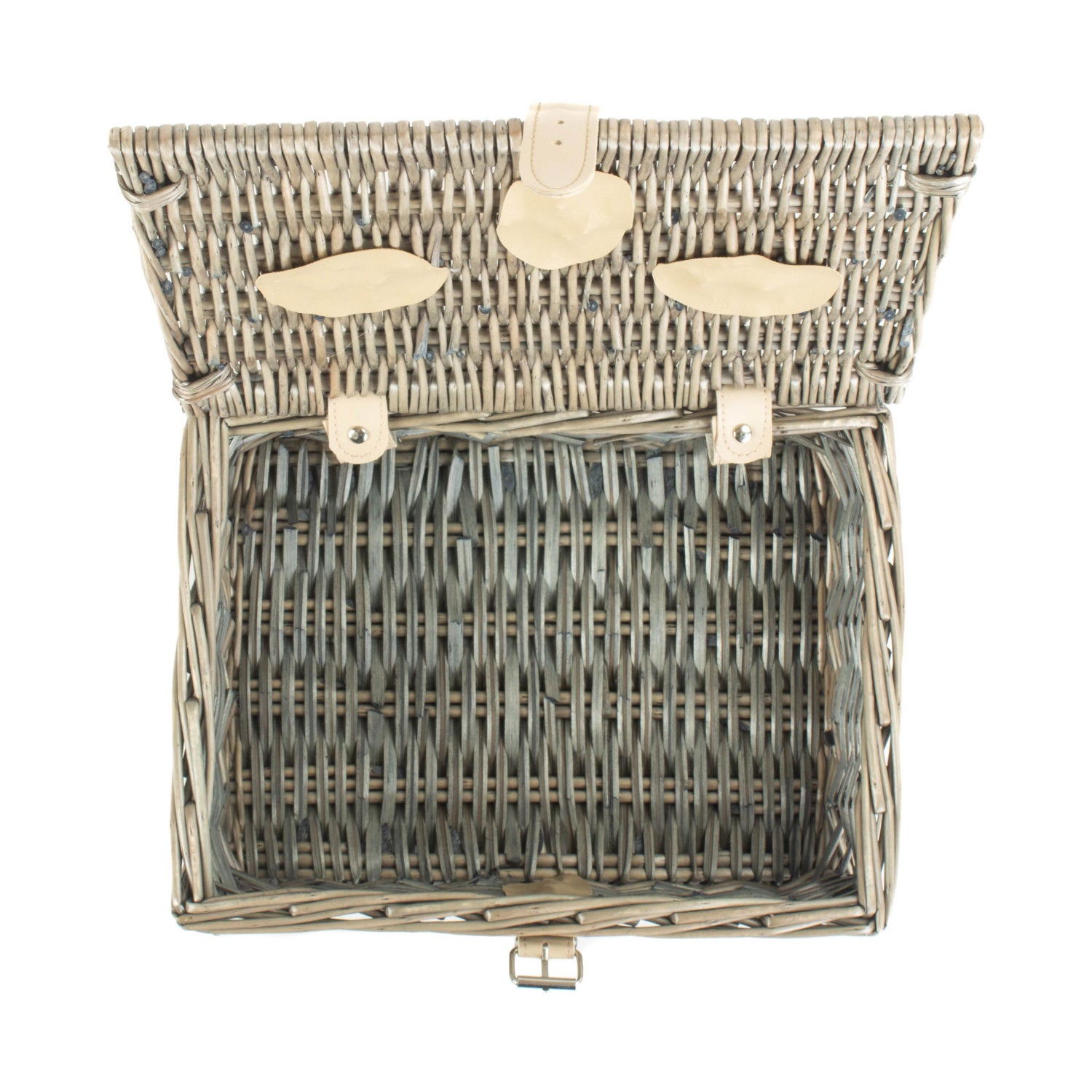 12 Inch Antique Wash Split Willow Hamper