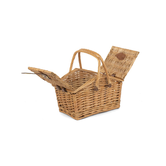 Light Steamed Willow Swing Handled Picnic Hamper