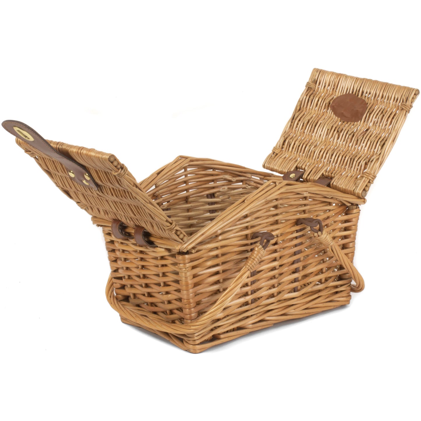 Light Steamed Willow Swing Handled Picnic Hamper