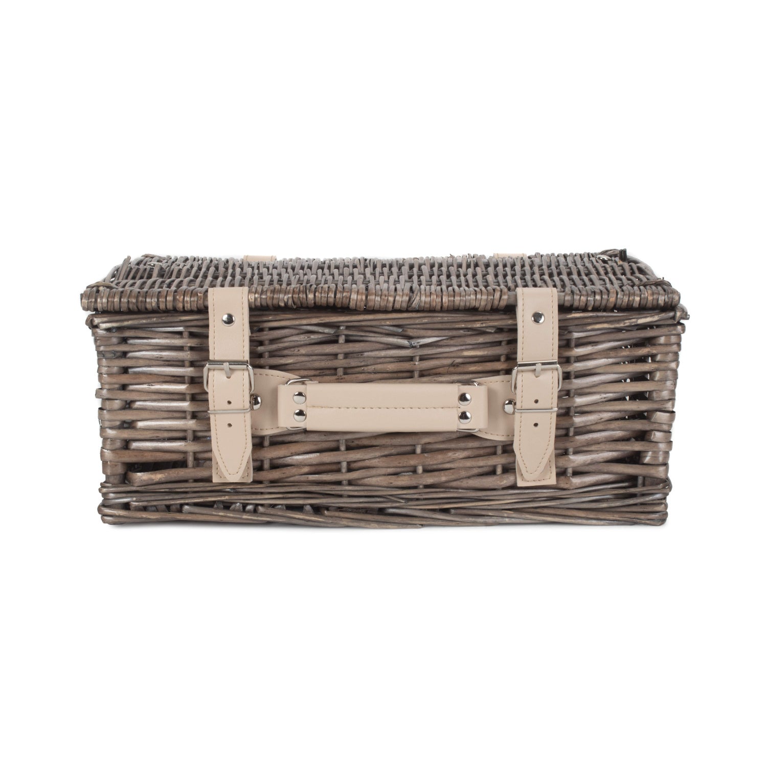 14 Inch Antique Wash Split Willow Hamper