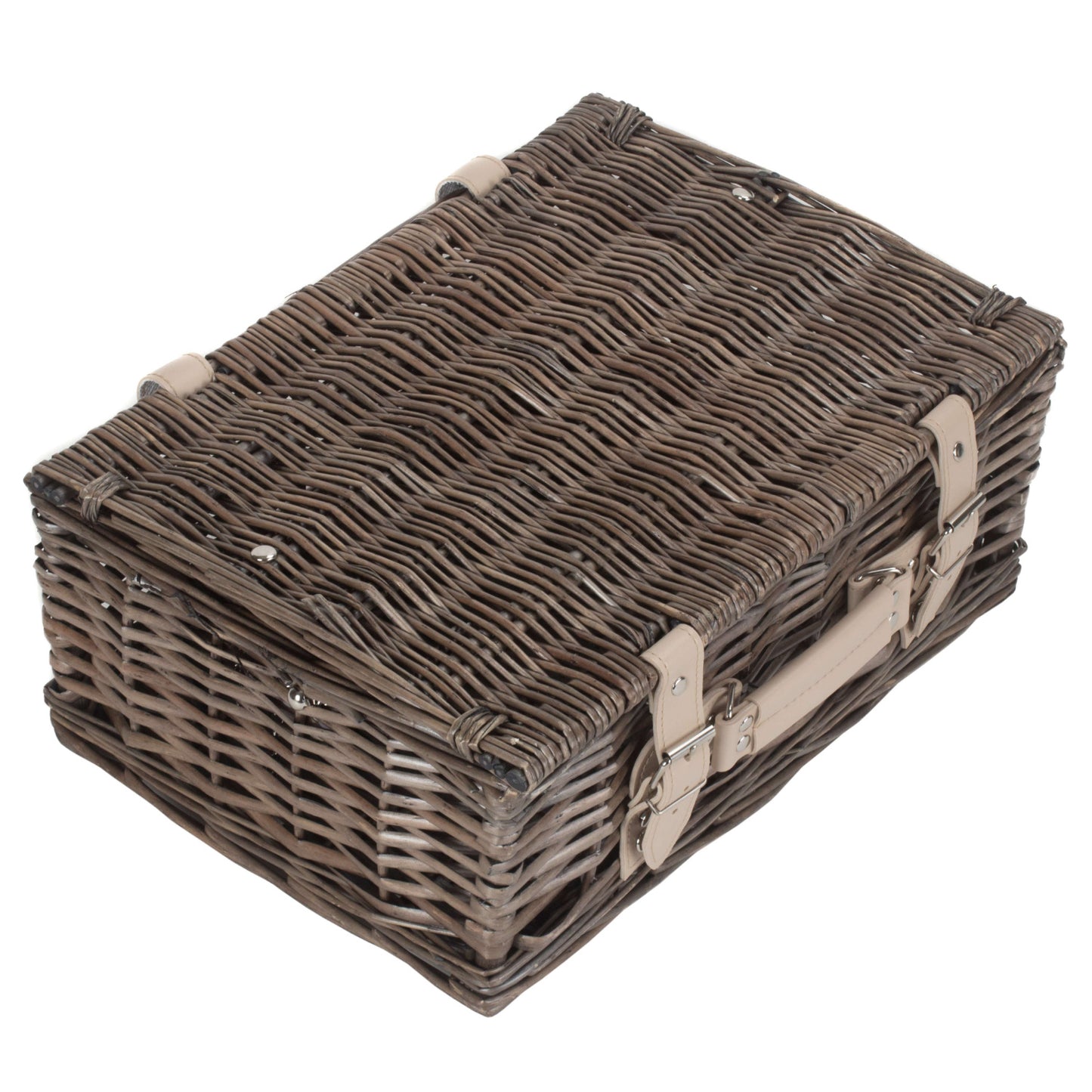 14 Inch Antique Wash Split Willow Hamper
