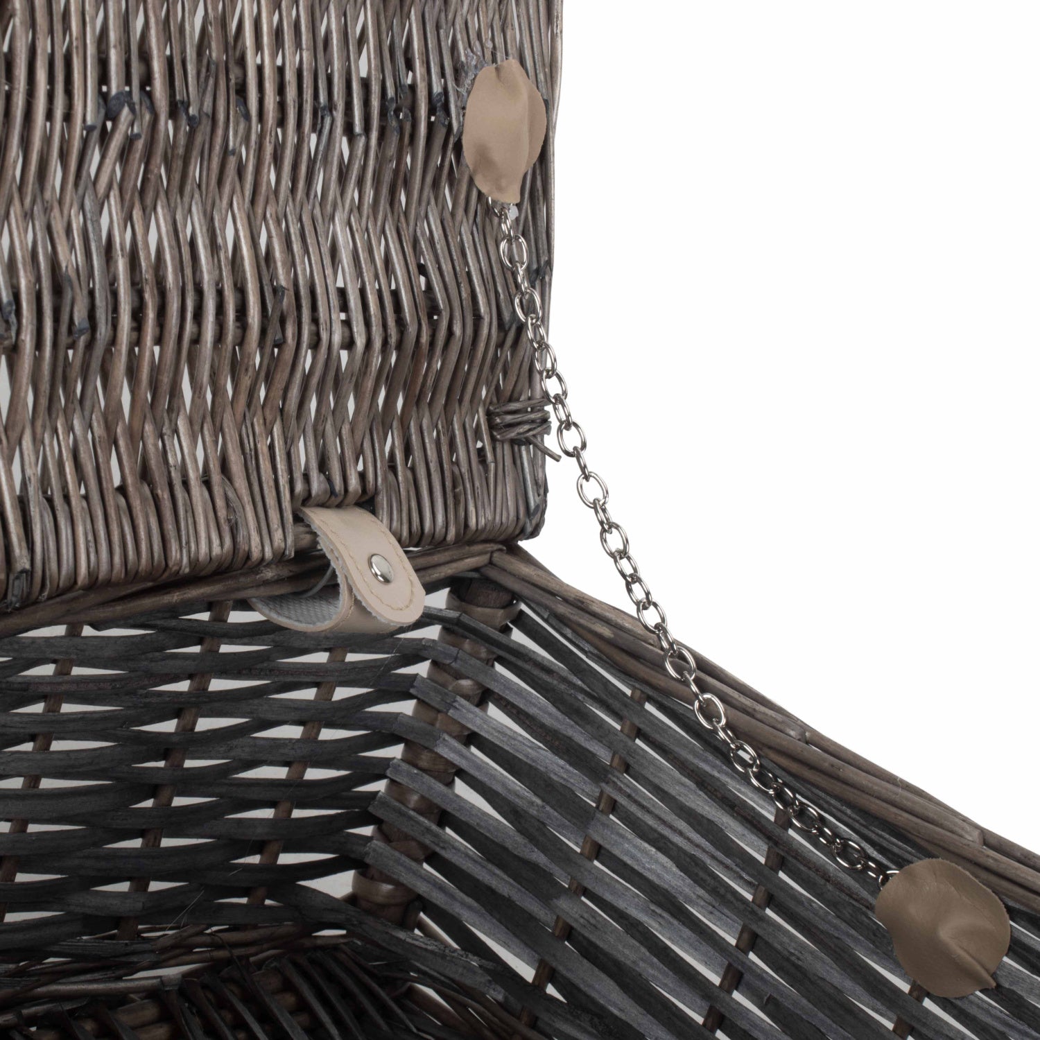 14 Inch Antique Wash Split Willow Hamper