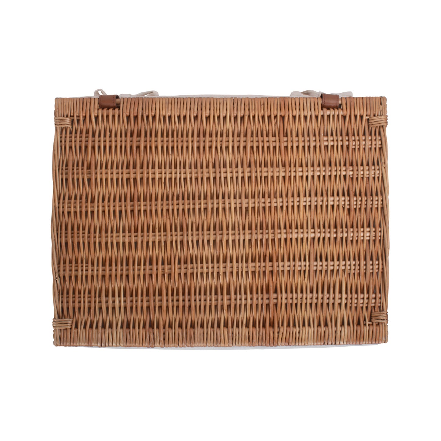 Extra Large Double Steamed Willow Storage Hamper with White Lining