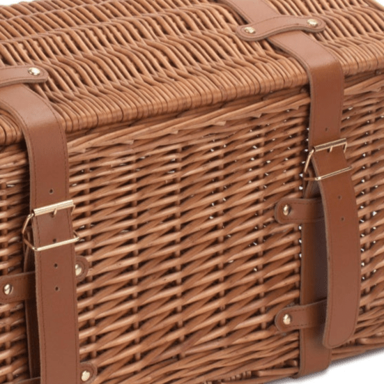 Small Light Steamed Willow Domed Storage Hamper