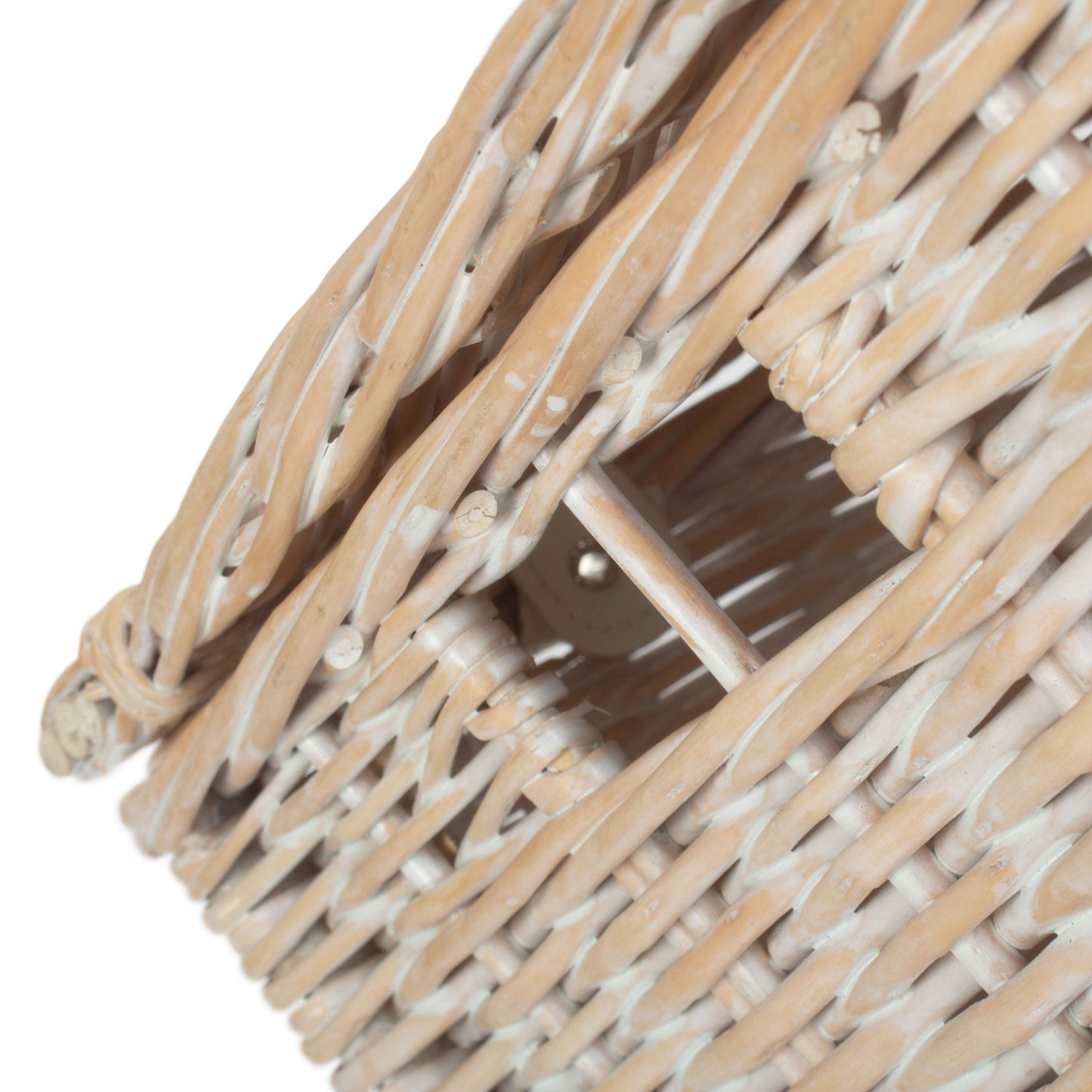 Size 1 - White Wash Willow Vintner Storage Hamper