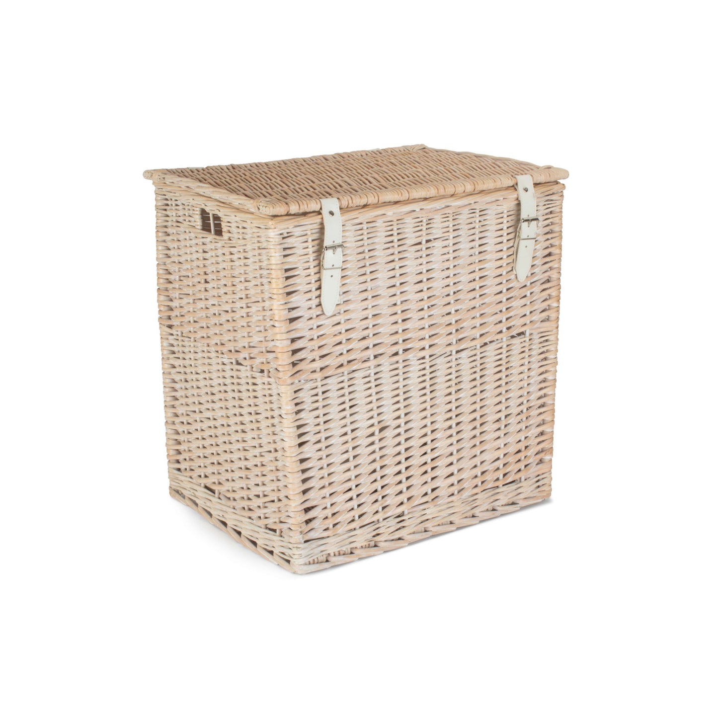 Size 2 - White Wash Willow Vintner Storage Hamper
