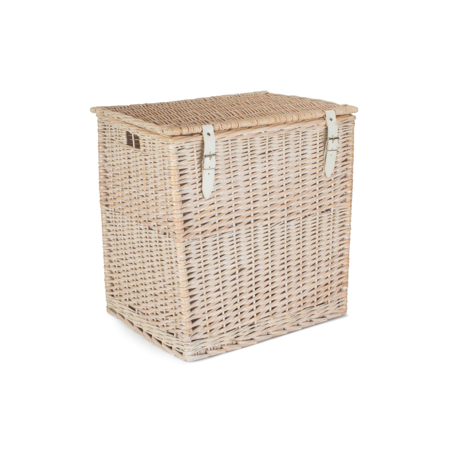 Size 2 - White Wash Willow Vintner Storage Hamper