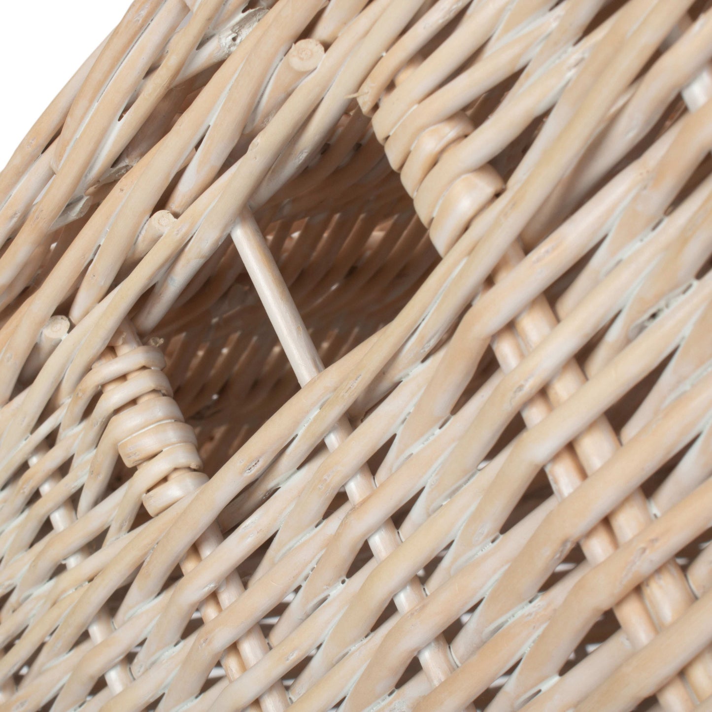 Size 2 - White Wash Willow Vintner Storage Hamper