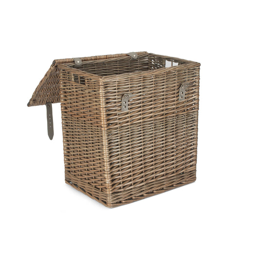 Size 1 - Antique Wash Willow Vintner Storage Hamper