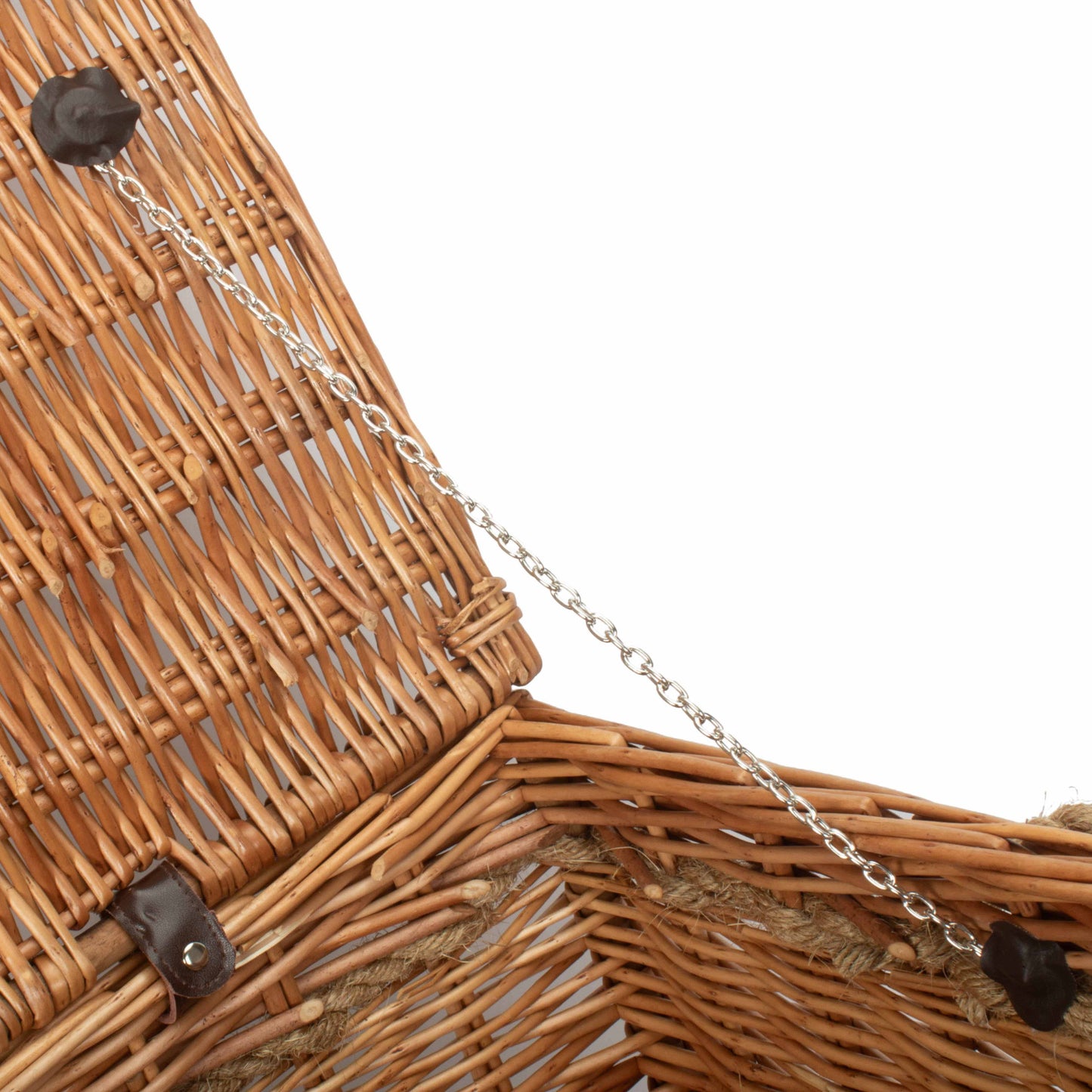28 Inch Double Steamed Willow Rope Handled Hamper Trunk