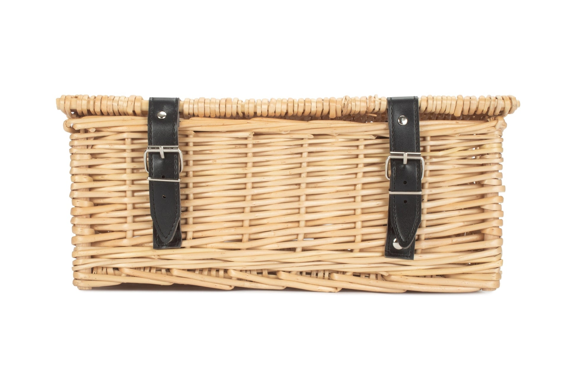 14" Inch Buff Willow Wicker Hamper Basket