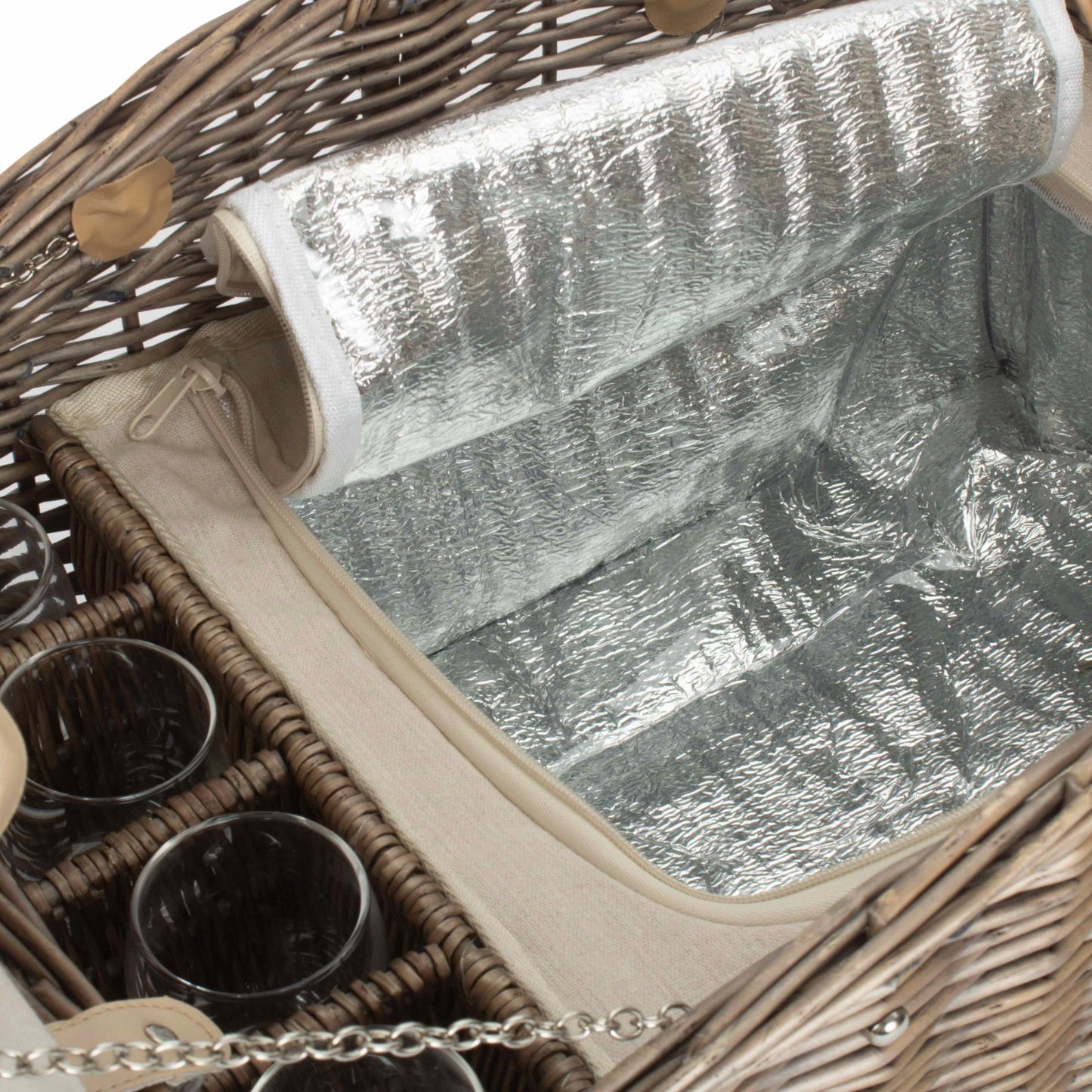 Double Lidded 4 Person Picnic Hamper