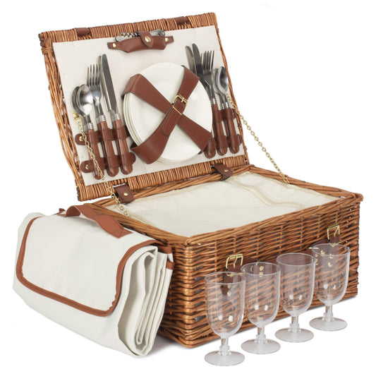 4 Person Classic Picnic Hamper