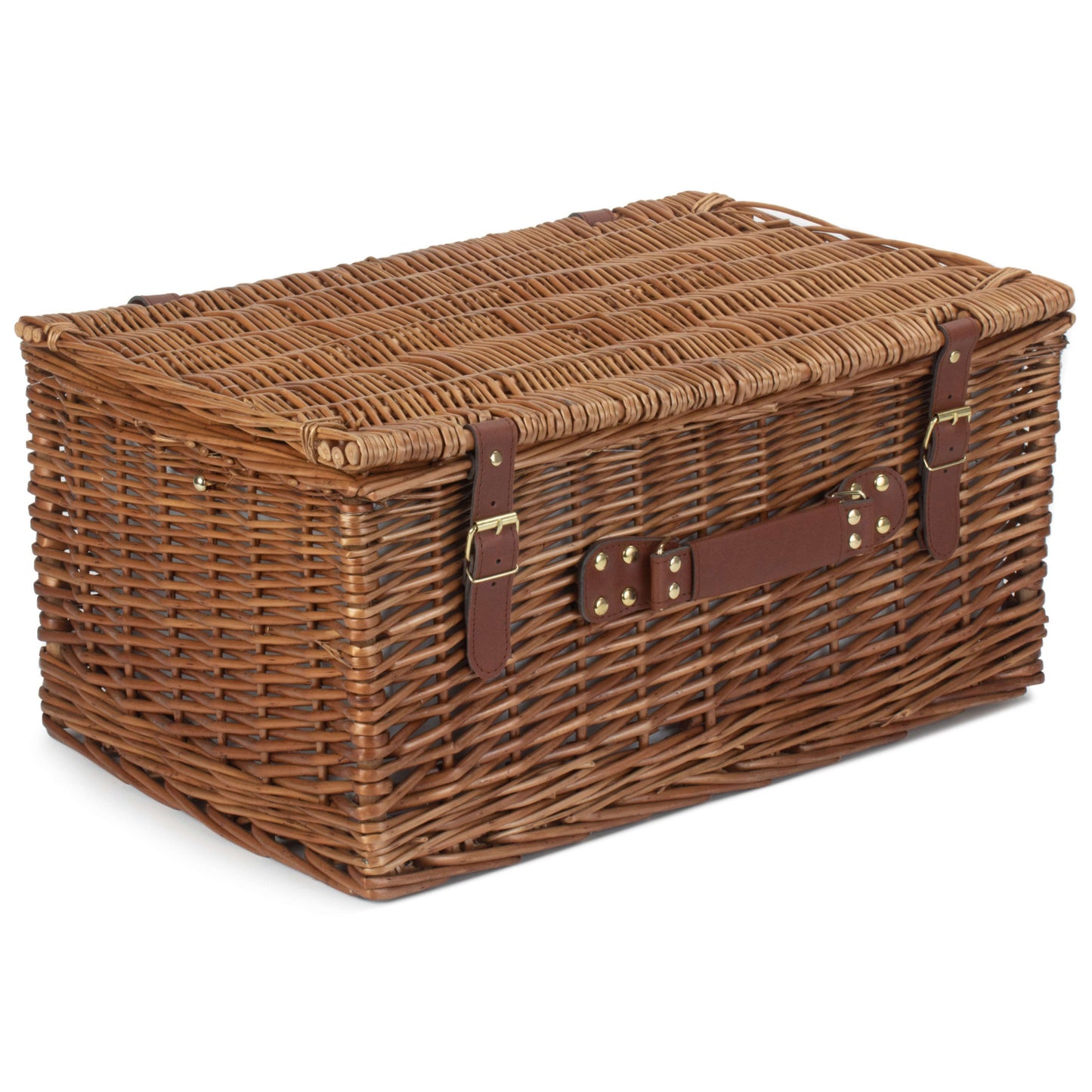 6 Person Green Tweed Classic Picnic Hamper