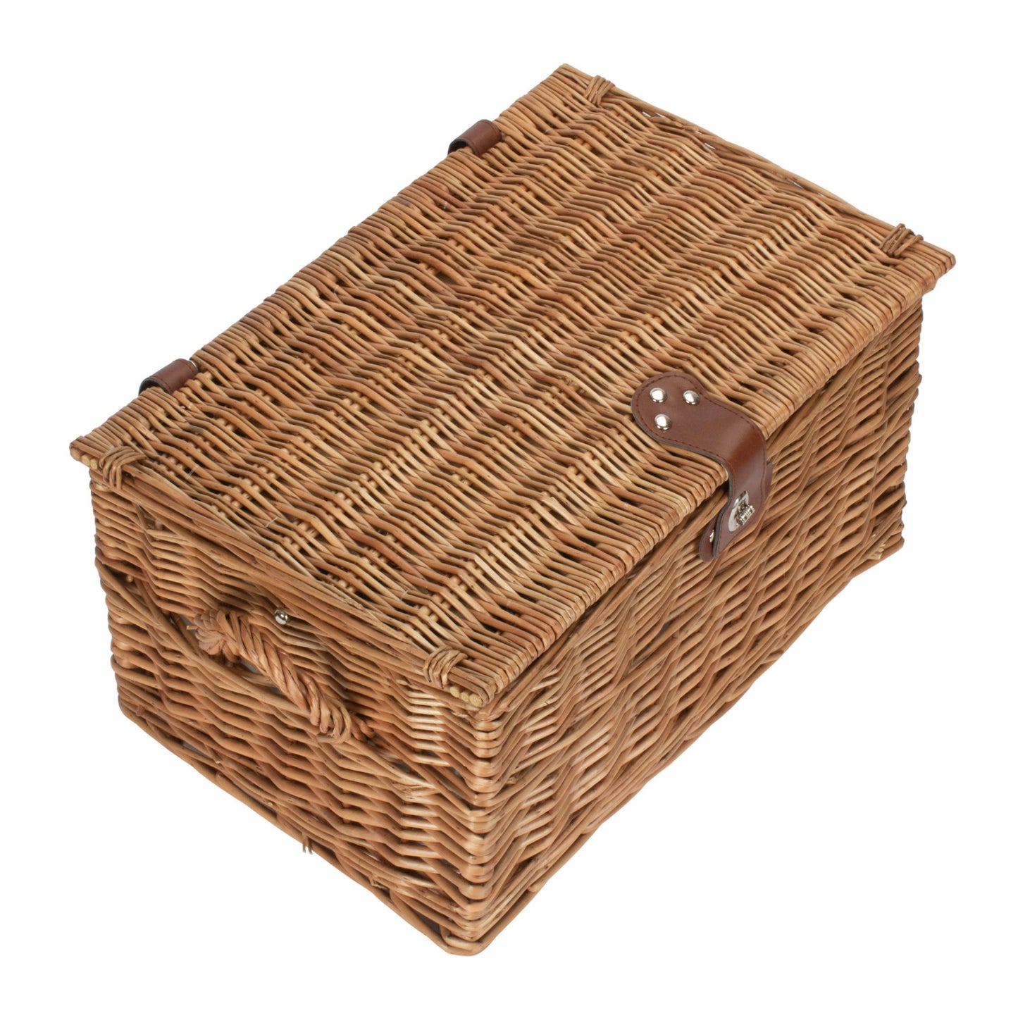 4 Person Green Tweed Chest Hamper