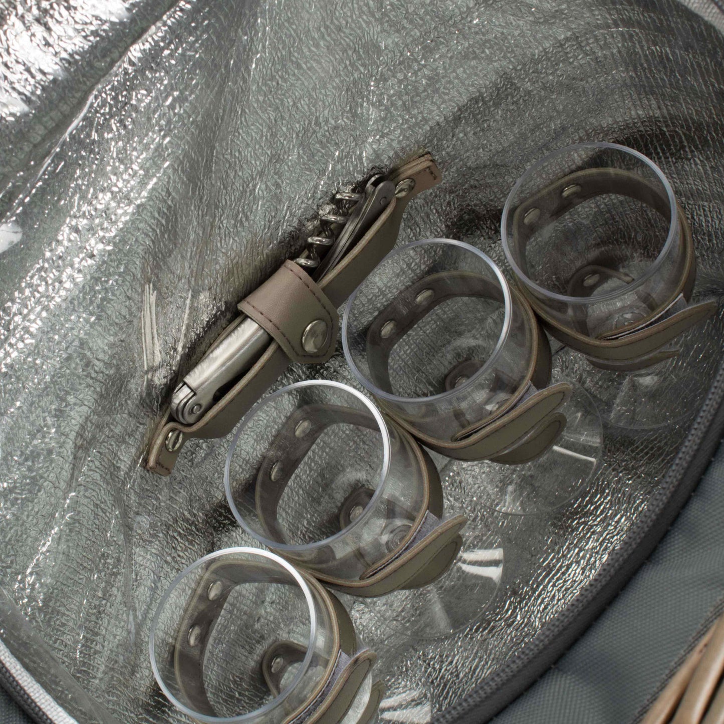 Oval Grey Chiller Hamper Basket