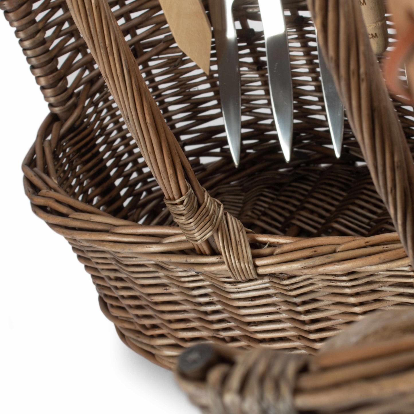 Antique Wash Deluxe Garden Tool Basket Set 2