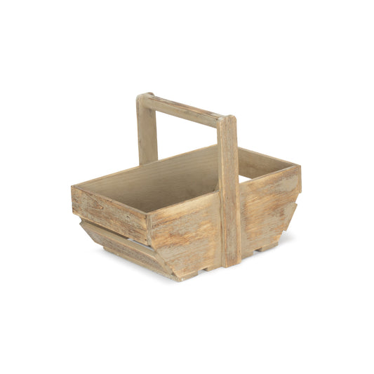 Medium Oak Effect Wooden Trug