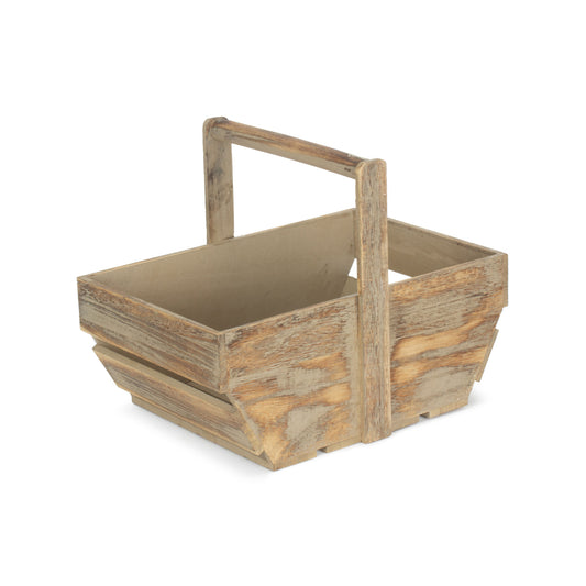 Large Oak Effect Wooden Trug
