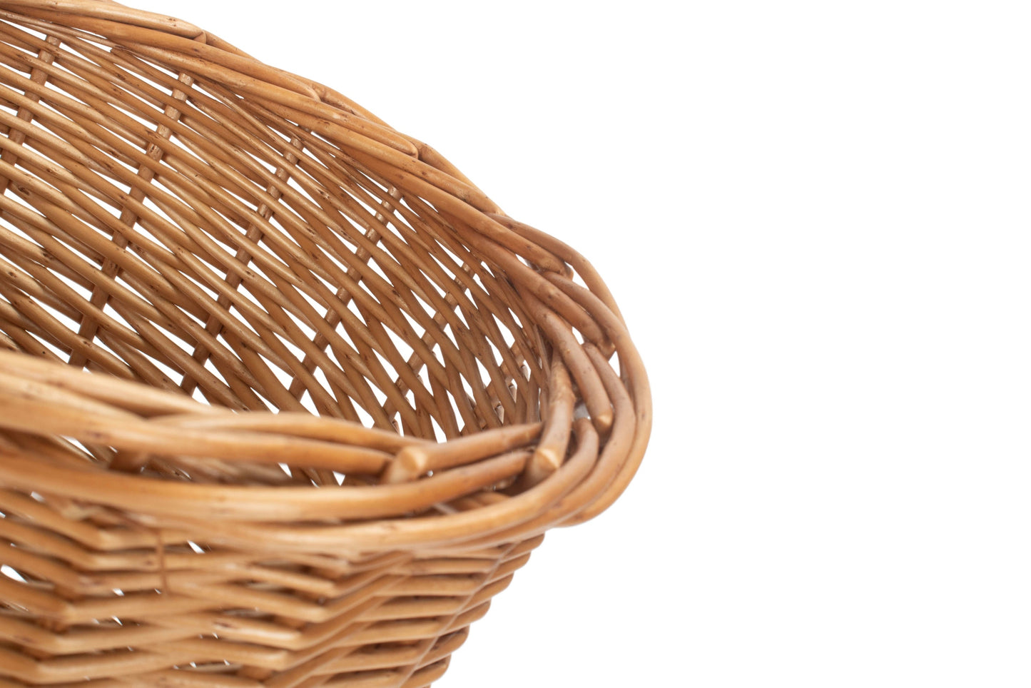 Light Steamed Willow Waste Paper Bin