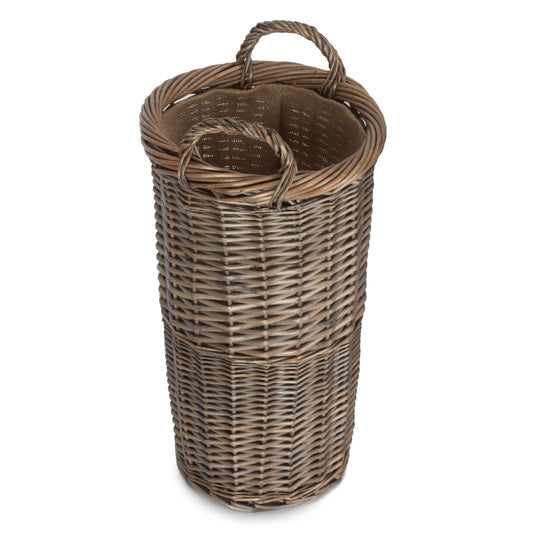 Small Antique Wash Willow Umbrella Stand