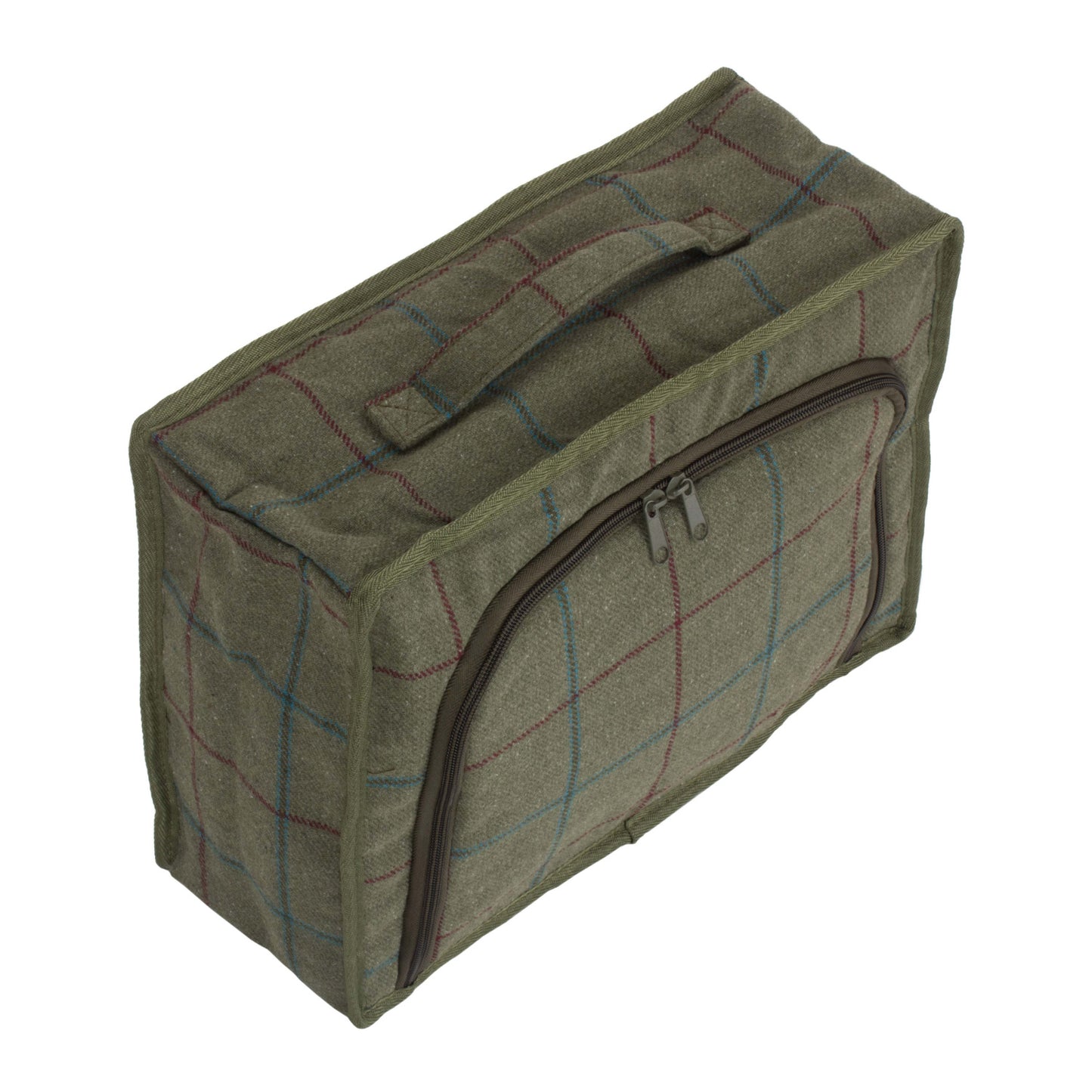 Green Tweed Insulated Lunch and Picnic Cooler Bag