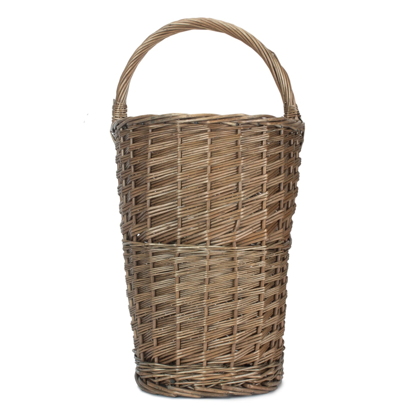 Antique Wash Willow Stairs Basket