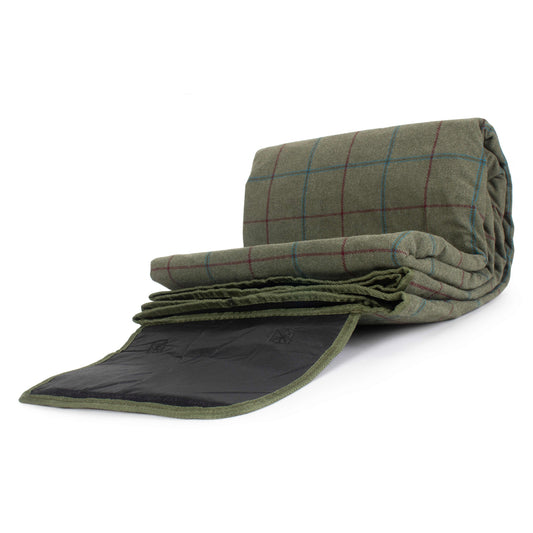 Green Tweed Waterproof Picnic Blanket