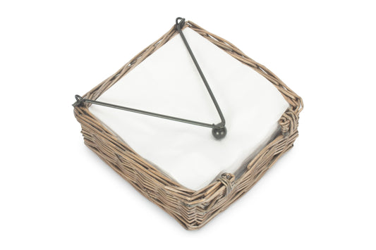 Antique Wash Willow Napkin Holder