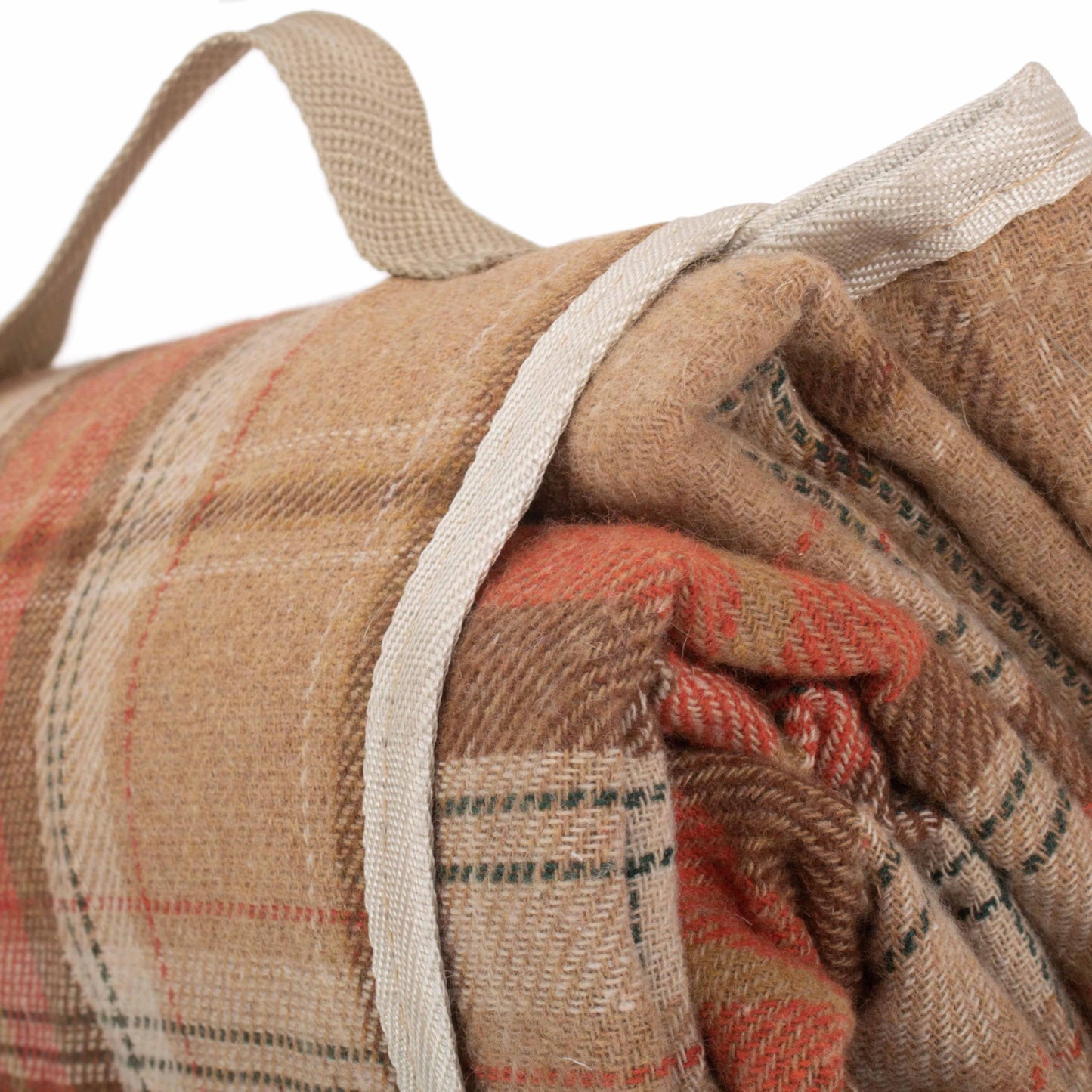 Autumn Red Tartan Waterproof Picnic Blanket Rug