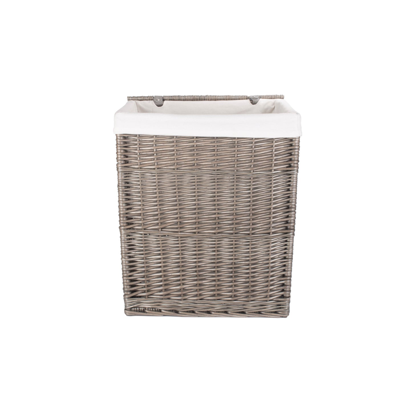 Antique Wash Willow Slim Laundry Hamper Linen Basket