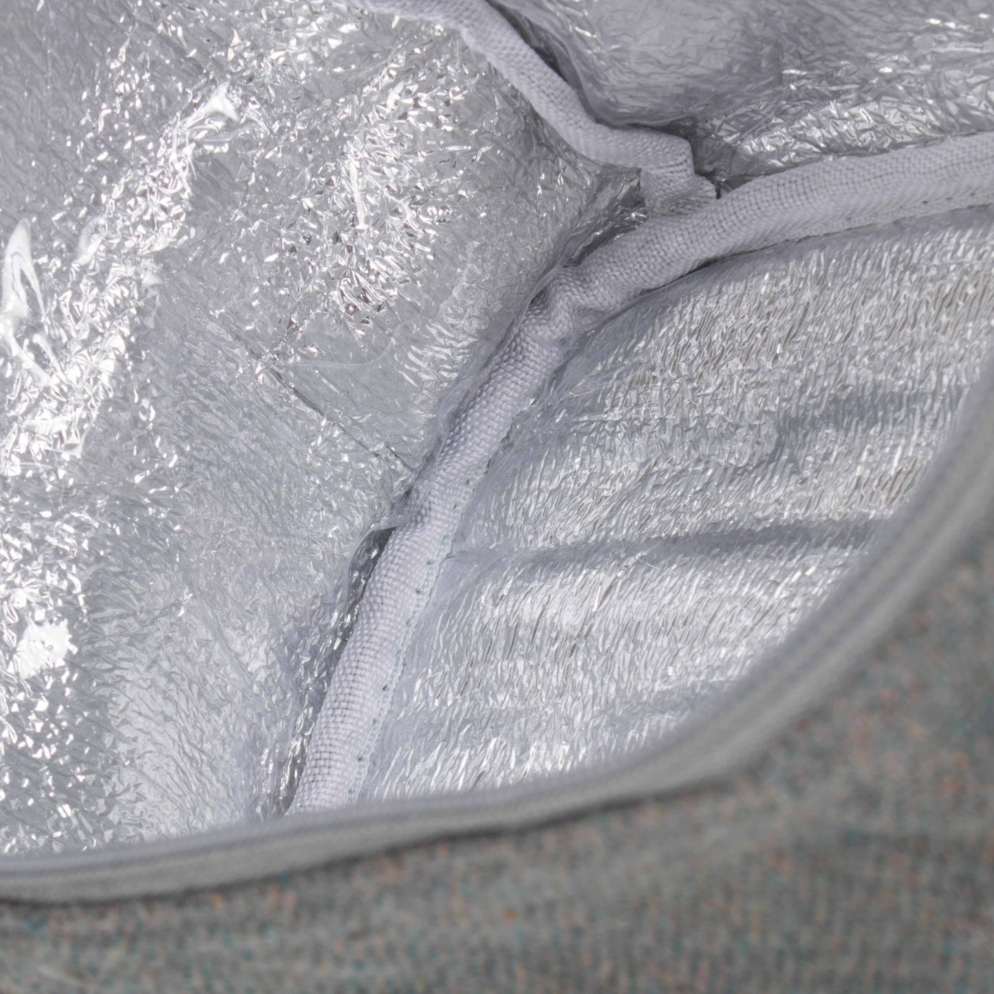 Grey Tweed Insulated Lunch and Picnic Cooler Bag