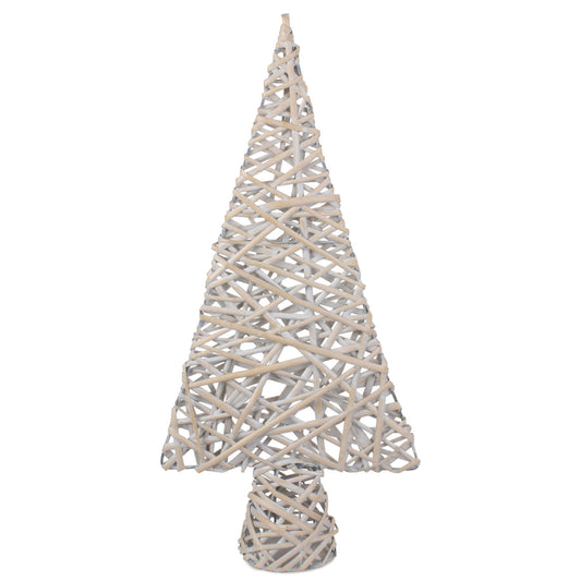 White Wash Willow Tabletop Christmas Tree
