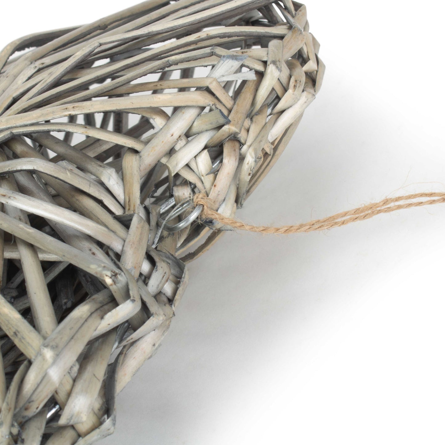 Grey Willow Heart Wreath - Small