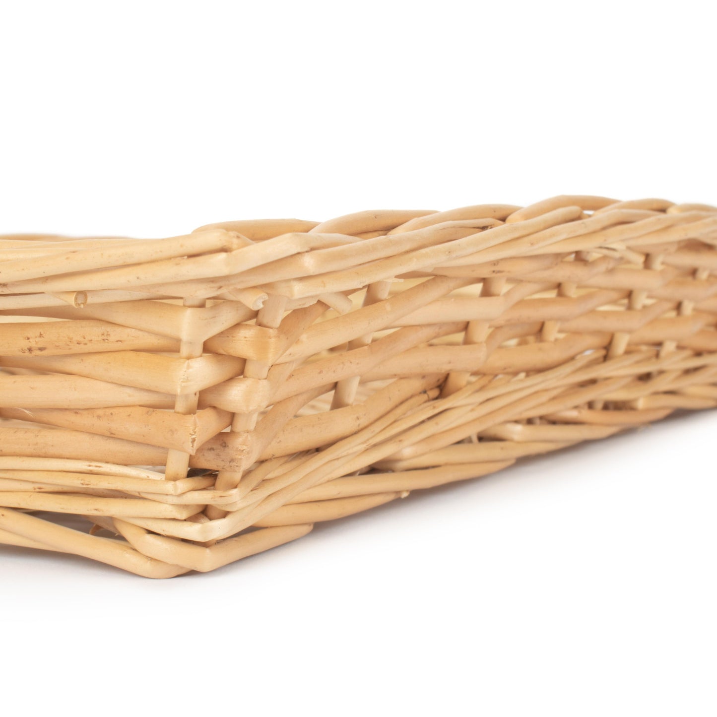 Rectangular Flat Split Willow Tray Basket