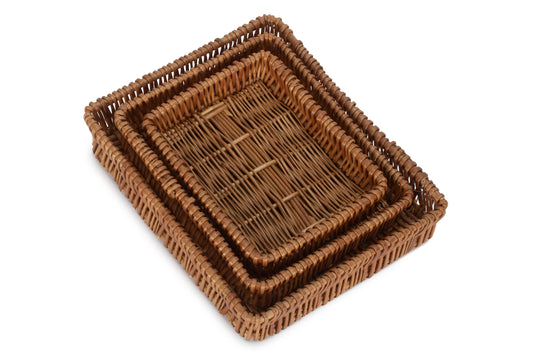 Shallow Tray Basket Set 3