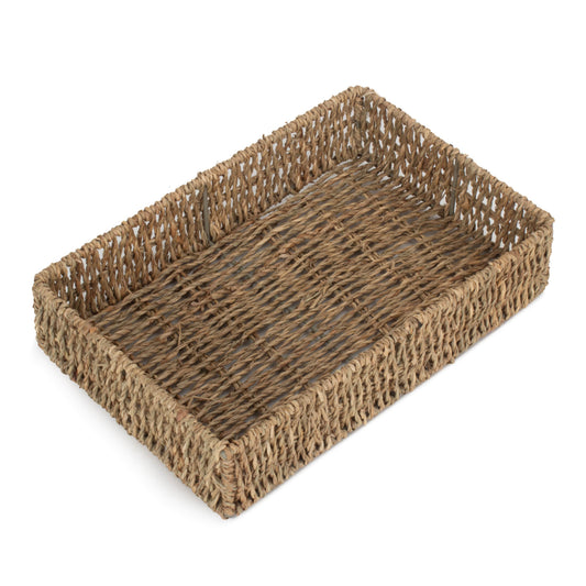 Small Rectangular Seagrass Tray Basket