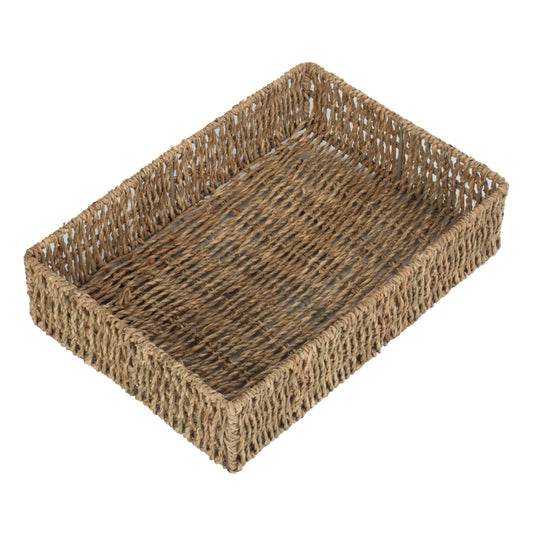 Medium Rectangular Seagrass Tray Basket